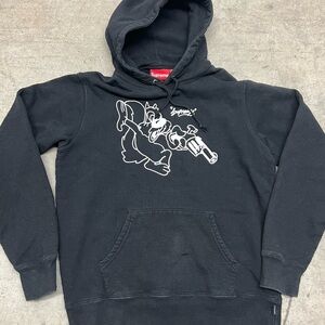 Supreme Black Graphic Hoodie